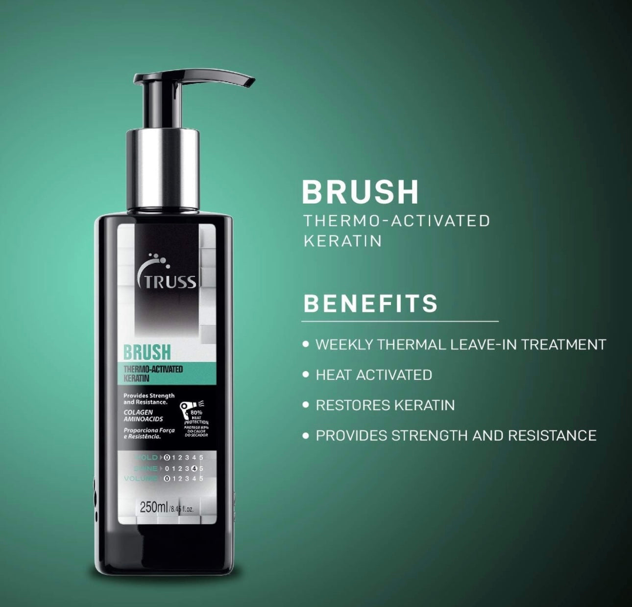 TRUSS Brush Keratin Leave-In Hair Repair & Scalp Treatment