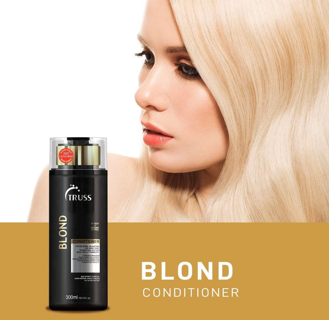 TRUSS Blond Shampoo - Violet Purple Shampoo For Blonde, Bleached & Gray Hair