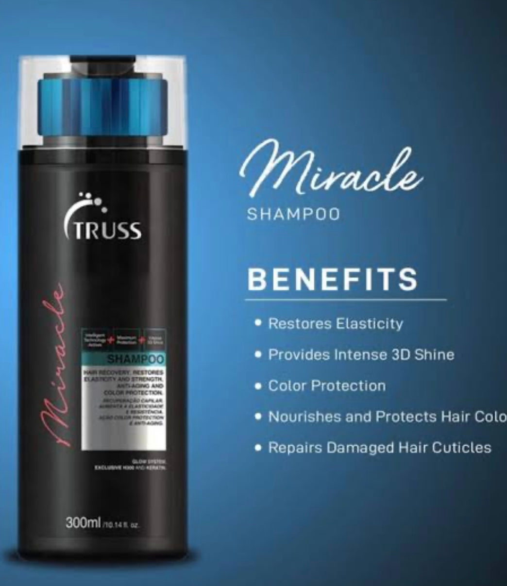 TRUSS Miracle Shampoo and Conditioner Set Bundle with Hair Mask