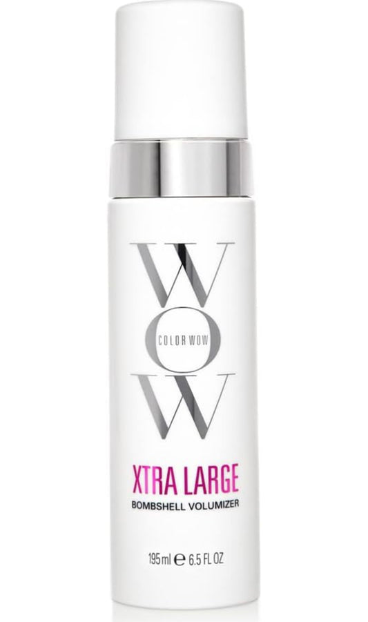 COLOR WOW Xtra Large Bombshell Volumizer – Brand new alcohol free volumizing technology; weightless, non drying, non dulling; instantly thickens fine, flat hair; last for days