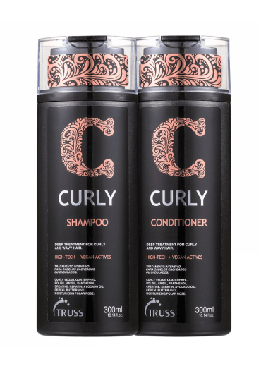 Kit Truss Shampoo Conditioner Curly Hydration Shine Flexibility To The Curls 2x300ml/2x10.1fl.oz