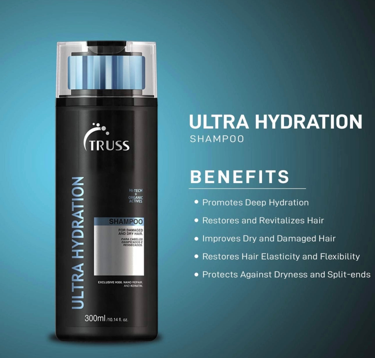 Truss Ultra Hydration Shampoo for Dry Damaged Hair