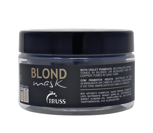 TRUSS Blond Hair Mask - Hydrating Violet Purple Toner Hair Mask Neutralizes Orange And Yellow Tones On Blonde, Bleached, And Gray Hair