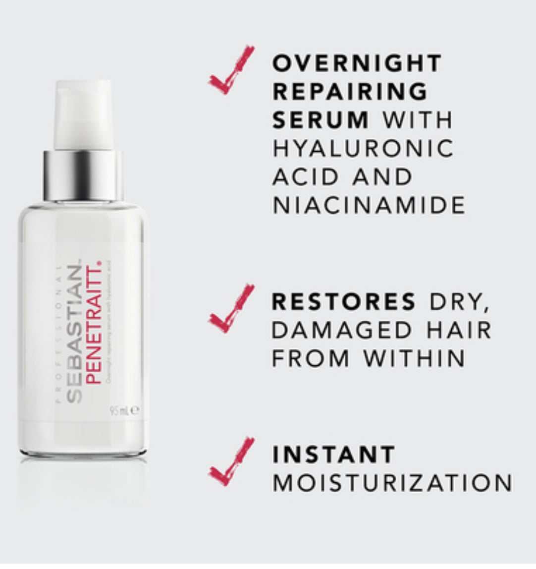 Sebastian Professional Penetraitt Overnight Repairing Serum with Hyaluronic Acid